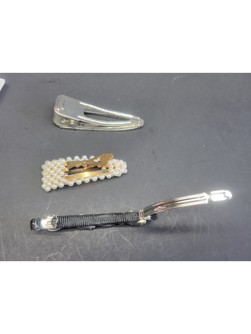 3 Pc SOHO Girls Hair Clip Alligator Barrette - Rhinestone, Pearl, & Jeweled - Picture 9 of 13